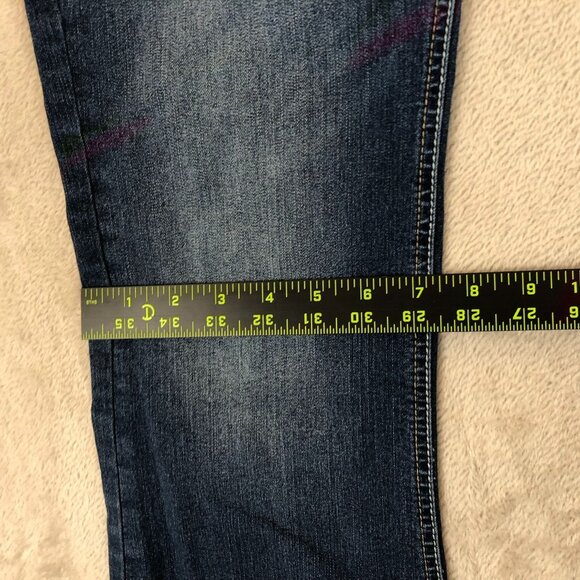 Wallflower Women's Jeans Size 13 Bootcut Blue Denim Frayed Hem Casual Retro Y2K - Picture 5 of 13